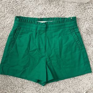 J Crew green shorts-0